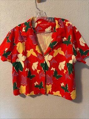 Outdoor voices button down shirt